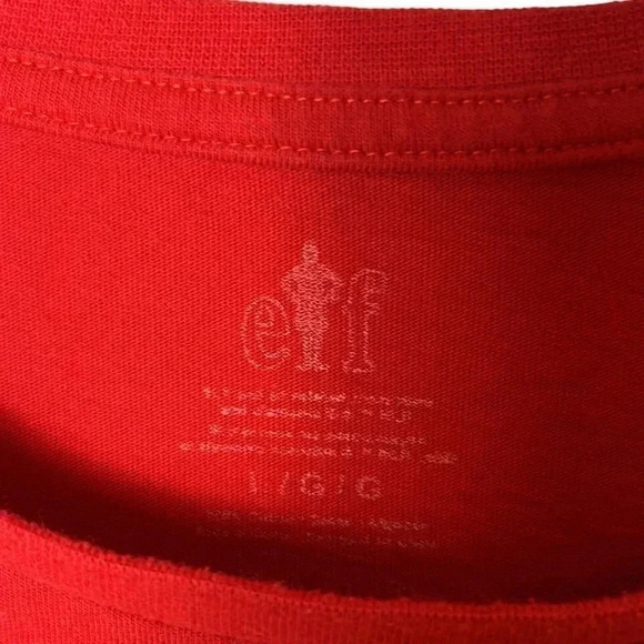 ELF  The movie,T shirt,women Large .Red,santaaaa!!!Will Ferrel Christmas T shirt - Picture 2 of 12